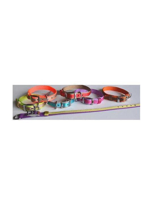 Zgardă cu Dublă Curea Roz 25mmx60cm Zgardă cu Dublă Curea Roz 25mmx60cm