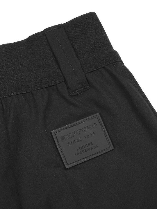 Icepeak Γυναικείο Μακρύ Παντελόνι Πεζοπορίας Μαύρο