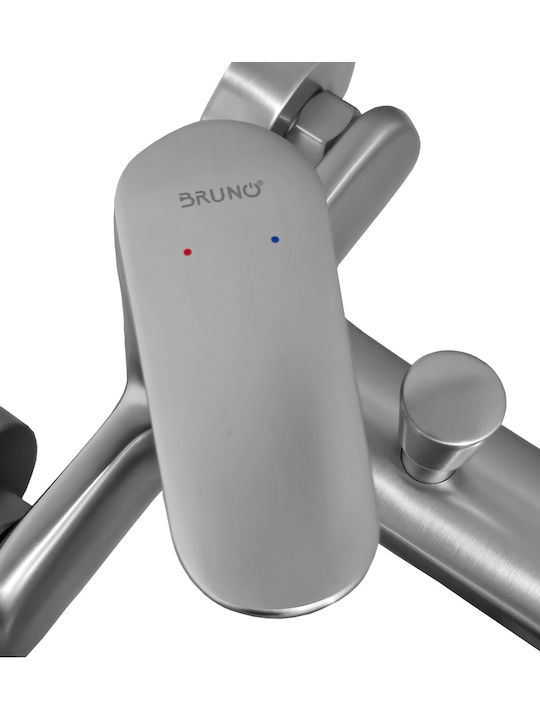 Bruno Mischung Bade- / Duscharmatur Badewanne Silber