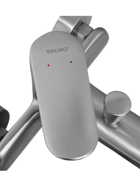 Bruno Mischung Bade- / Duscharmatur Badewanne Silber
