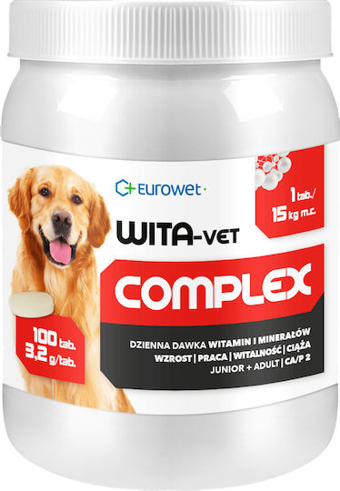 Eurowet Multivitamine für Hunde in Tablettenform 3.2gr Für Lebererkrankungen