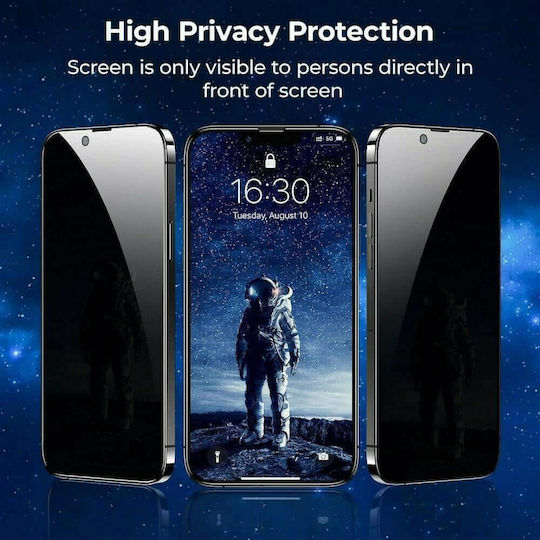 Leewello Privacy Full Face Tempered Glass Μαύρο (iPhone 11 / XR)