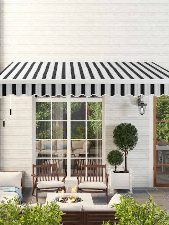 Outsunny Tent Terrace with LEDs 3.95x2.45m