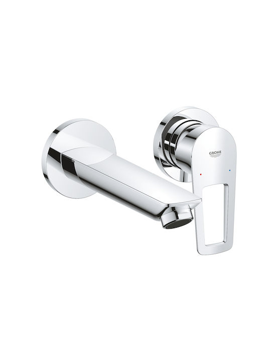 Grohe Σετ Μίκτης, Τηλέφωνο & Κεφαλή Ντουζ Εντοιχισμού για Νιπτήρα Ασημί
