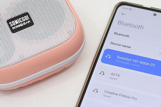Sonic Gear SonicGo!101 Aqua Waterproof Bluetooth Speaker 10W with Radio and Battery Life up to 5 hours Red