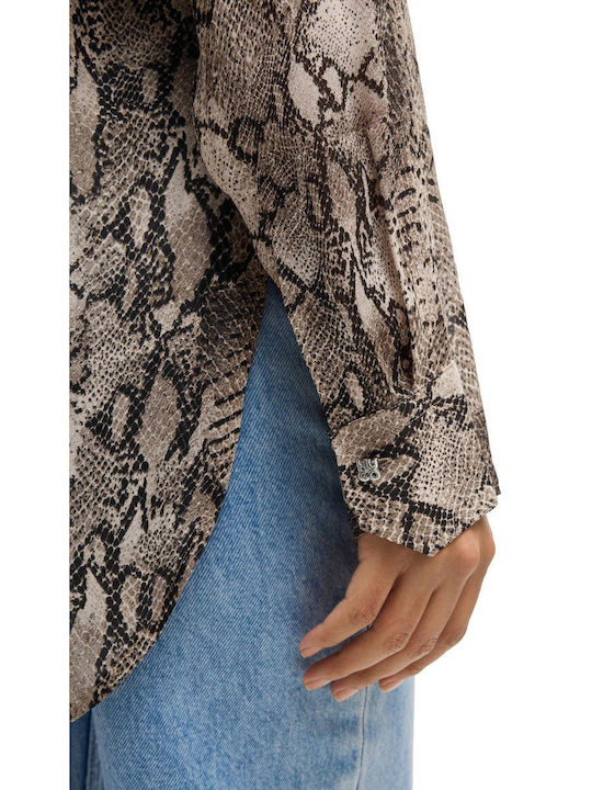 Women's Long Sleeve Shirt Brown
