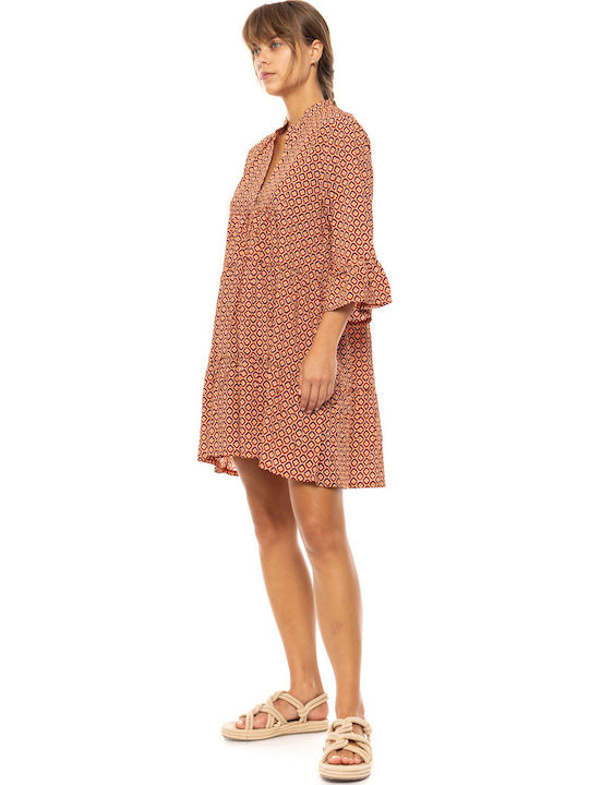 Дамски бански Pink Label Prism Geo вискоза с 3/4 ръкави