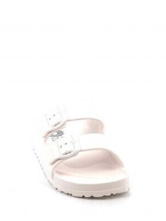 Flip Flops In Sandal Style In White Colour