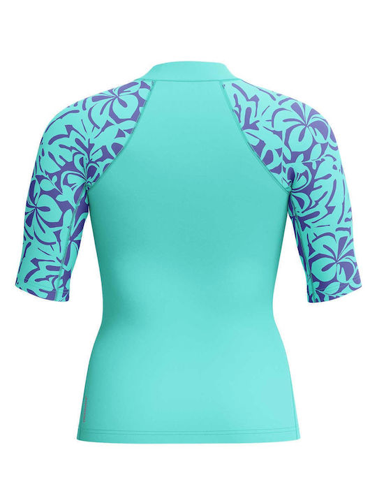 Speedo Women's Short Sleeve Sun Protection Shirt Blue