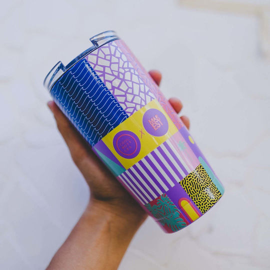 Cool Bottles Μπουκάλι Θερμός Ανοξείδωτο 550ml Πολύχρωμο