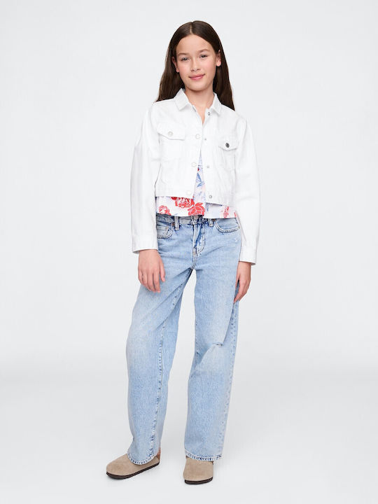 Παιδικό Τζιν Μπουφάν Κοντό Off White