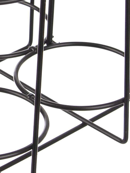 Orion Suport Metalic De Masă Pentru 6 Sticle Negru 29x19.5x28.5cm