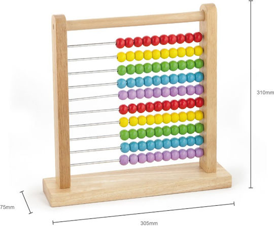 Viga Toys Montessori Άβακας από Ξύλο για 3-5 Ετών