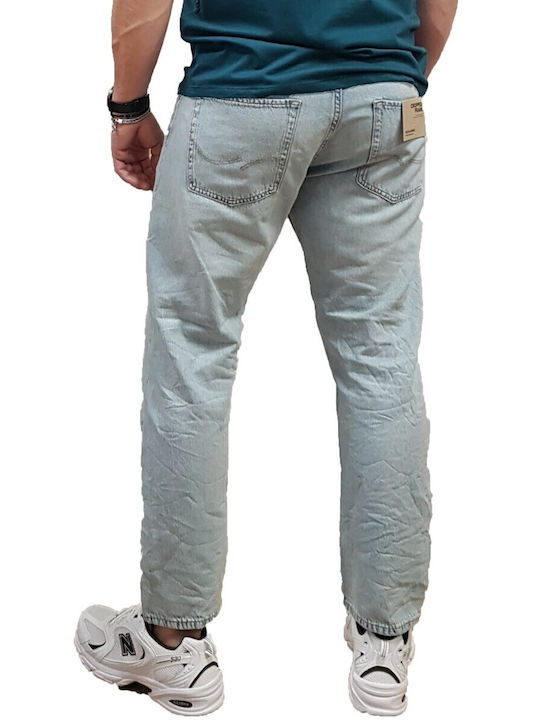 Frank Ανδρικό Παντελόνι Τζιν με Loose Tapered Εφαρμογή Blue Denim