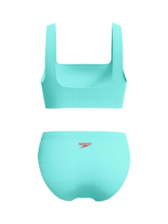 Bikini Set Sports Bra  Blue