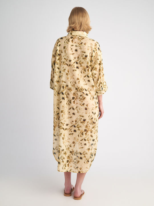 Savanah Midi Dress Beige