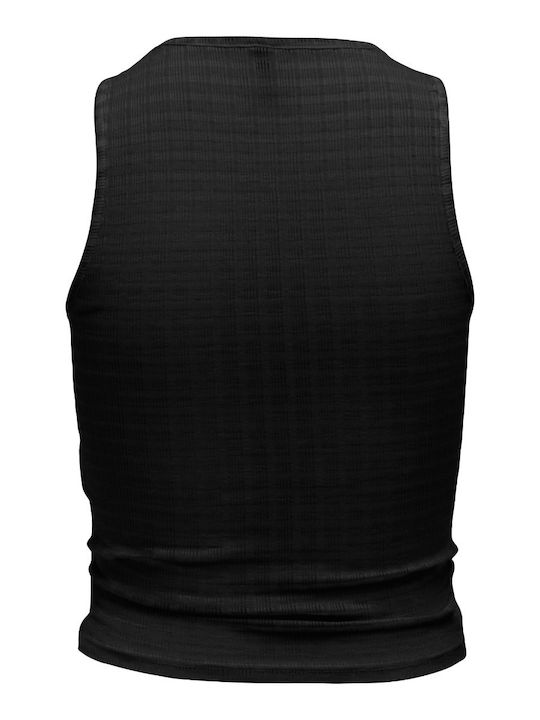 Women's Sleeveless Crop Top Black