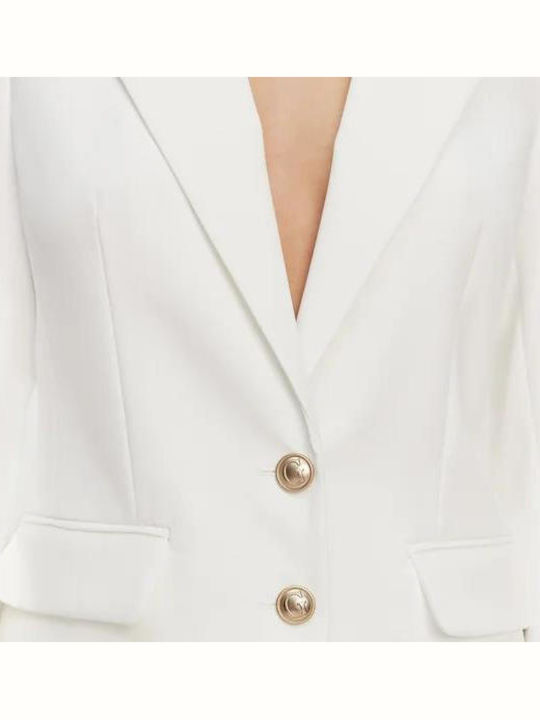 Guess Women's Blazer Luminous White