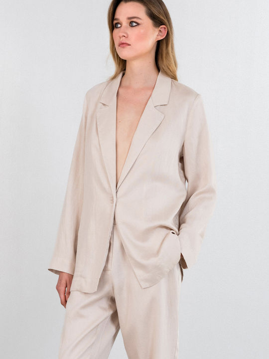 Philosophy Wear Women's Blazer Natural