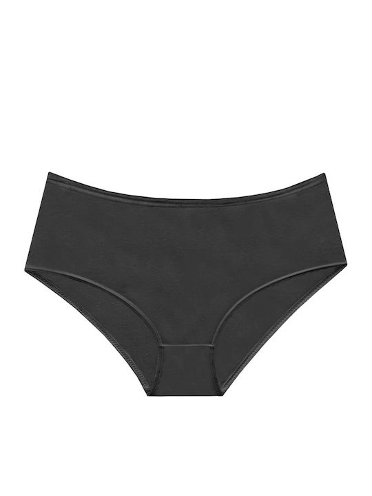 Hohe Taille Damen Slip MultiPack Schwarz