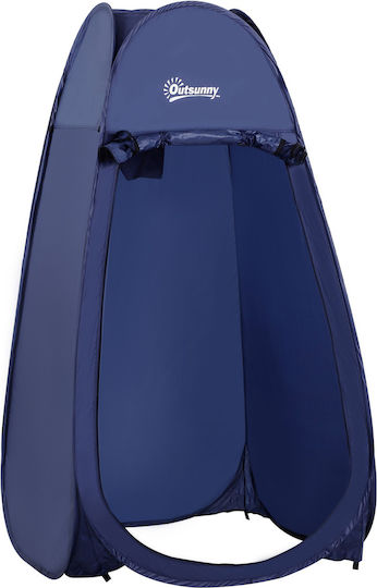 Outsunny Camping Tent Pop Up Toilet Blue 3 Seasons 100x100x185cm