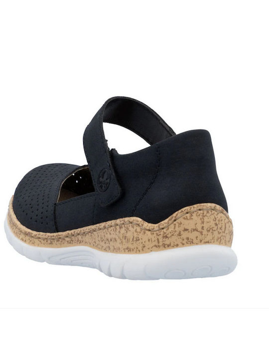 Damen Ballerinas in Blau Farbe