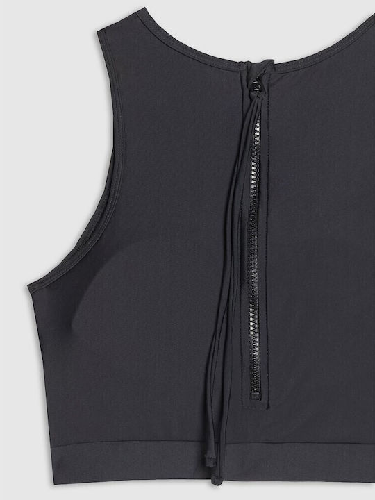 High Neck Bikini Top Μαύρο