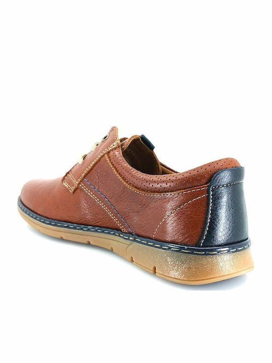 Men's Leather Casual Shoes Tabac Brown