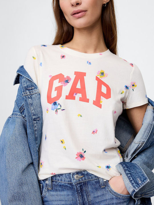 Women's Crop T-shirt Floral Floral Mix