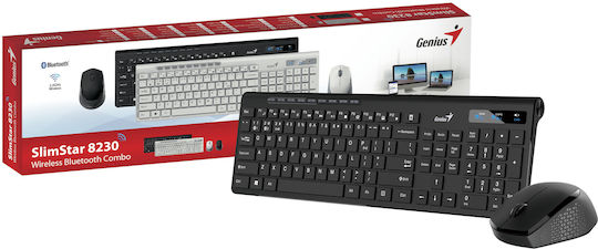 Genius SlimStar 8230 Kabellos Bluetooth Tastatur & Maus Set Englisch UK