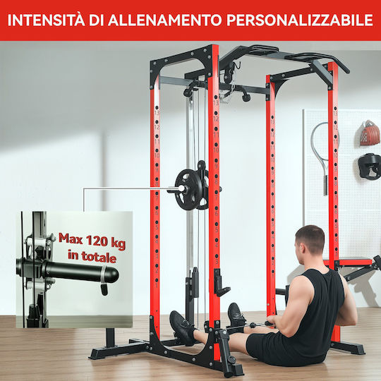Sportnow Power Rack mit Gewichten