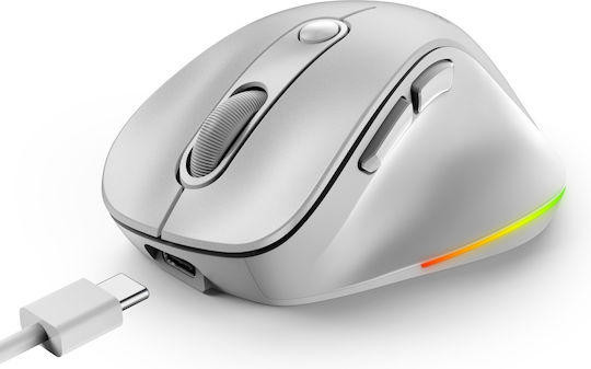 Genius Ergo 9000S Pro Wireless Ergonomic Bluetooth Mini Mouse White