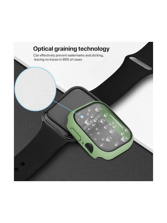 Apple Watch Series Plastic Case with Glass in Green color for Apple Watch Series 10 46mm
