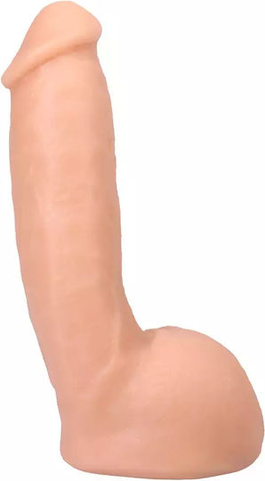 Doc Johnson Ultraskyn Dildo realist cu Scrotum Flesh 23cm