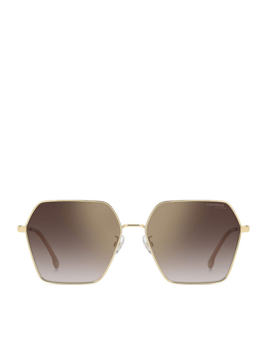 Carrera Women's Sunglasses with Gold Metallic Frame and Grey Gradient Lenses 3057/S VVP/YK