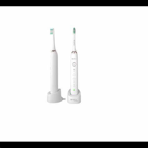 Shona Sonic Electric Toothbrush with Pressure Sensor and Travel Case White