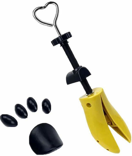 Adjustable Shoe Stretcher Widening Elongating Shoes Foot Shaper Device That Adapts To Foot Shape Unisex Abs Material Size 34 40 Yellow Black