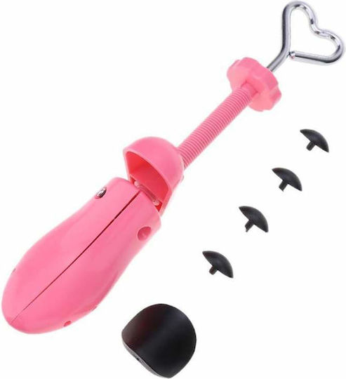 Adjustable Shoe Stretcher Widening Elongating Shoes Foot Shaper Device That Adapts To Foot Shape Unisex Abs Material Size 34 40 Pink