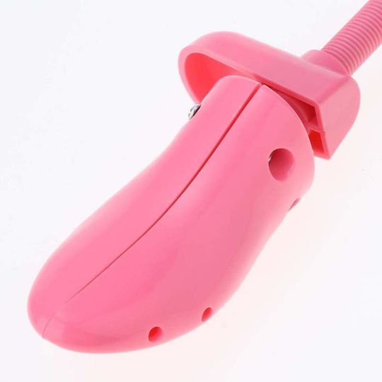 Adjustable Shoe Stretcher Widening Elongating Shoes Foot Shaper Device That Adapts To Foot Shape Unisex Abs Material Size 34 40 Pink