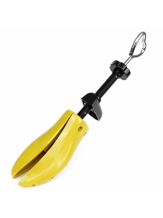 Întinzător reglabil pentru pantofi, lățire și alungire, dispozitiv de modelare a piciorului care se adaptează la forma piciorului, unisex, material ABS, mărime 34-40, galben-negru