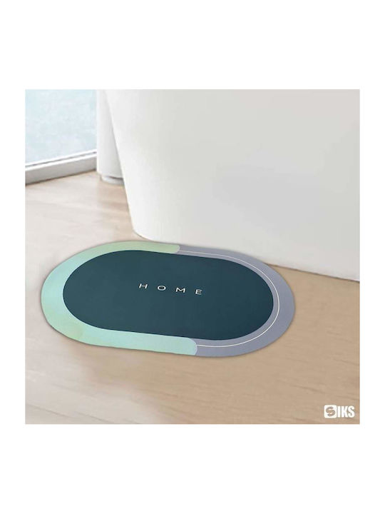 Rutschfest Badematte Oval Green / Blue 57x38cm