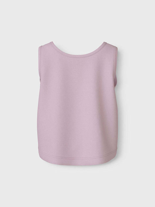 Kids' Shirt Sleeveless Pink Jersey Flowers
