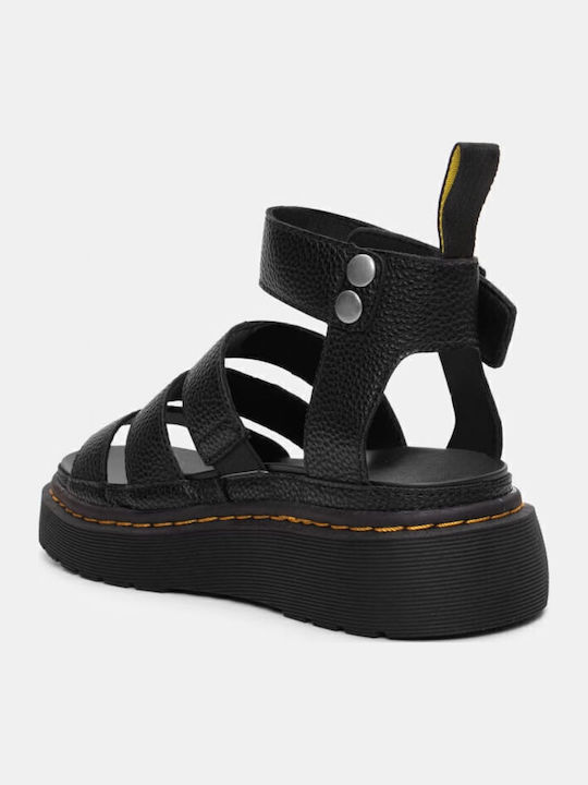 Women's Flat Sandals Flatforms in Black Color