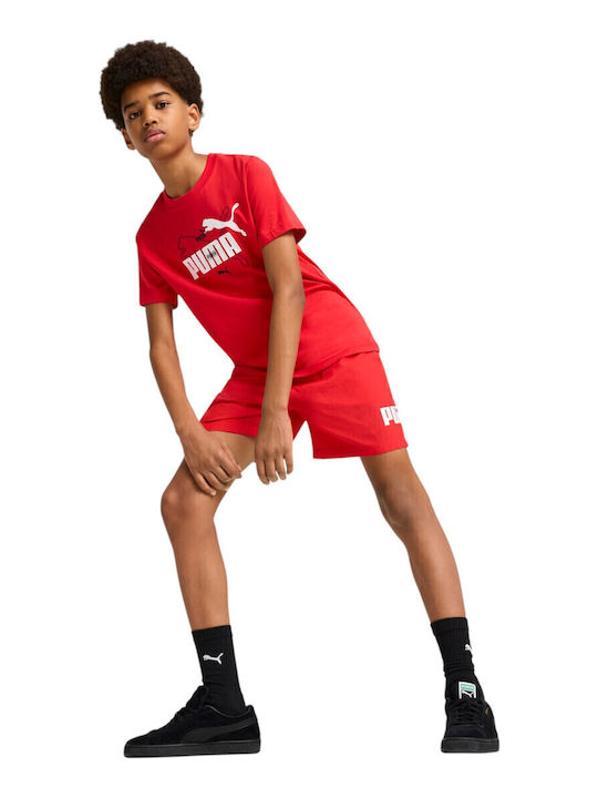 Kids' Athletic Shorts/Bermudas Ess Logo Lab Red