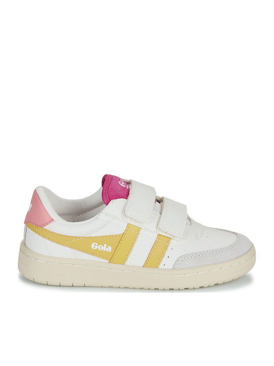 Παιδικά Sneakers με Σκρατς Λευκά