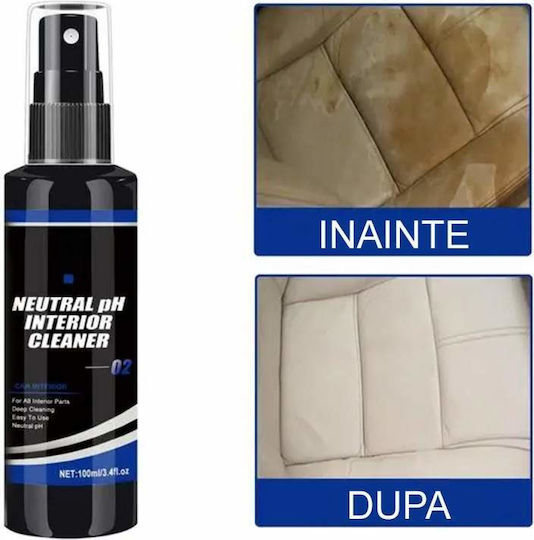 Spray de curățare și lustruire pentru bord auto cu Aromă Proaspăt 100ml
