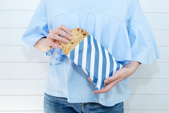 PartyDeco Treats Paper Bag for Gift Blue 6pcs