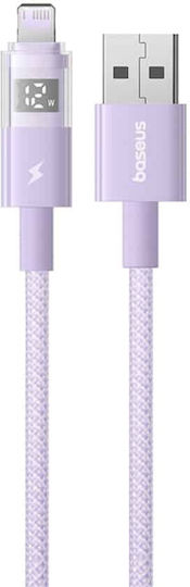 Baseus Geflochten USB-A zu Lightning Kabel 12W Lila 1m (P10382700511-00)