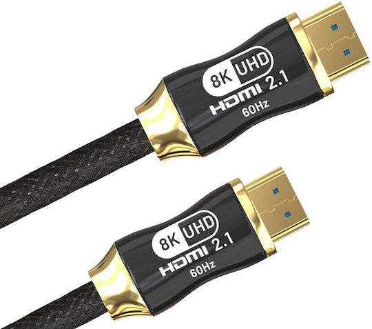 Verk Group HDMI 2.1 Ultra High Speed 48Gbps 4K 120Hz HDR VRR Kabel HDMI-Stecker - HDMI-Stecker 3m Schwarz