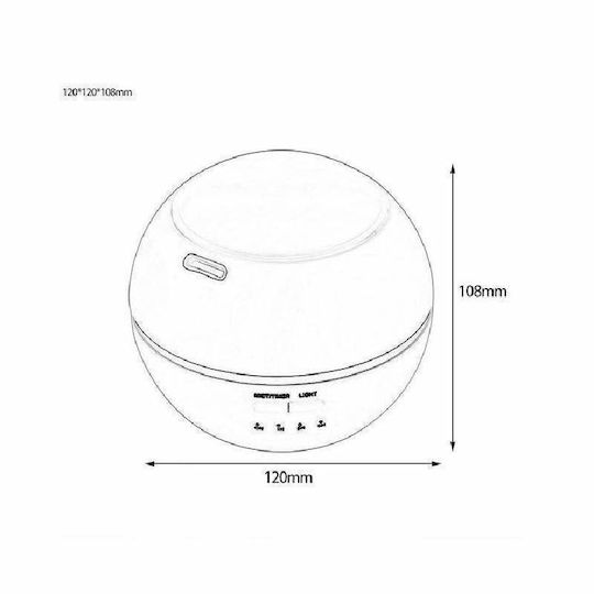 Siks Ultrasonic Humidifier Multicolored Light Projection Aroma Diffuser Green